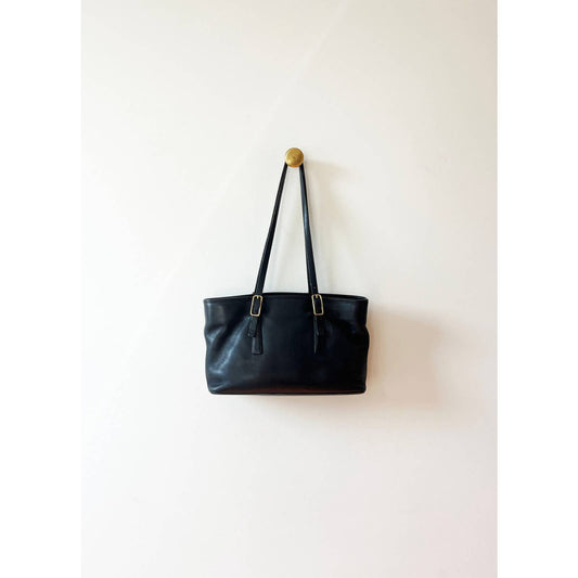 Vintage 90s Coach Black Leather Bag